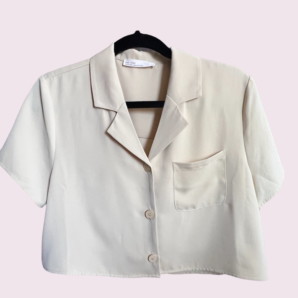 Oak + Fort Short Sleeve Button Up